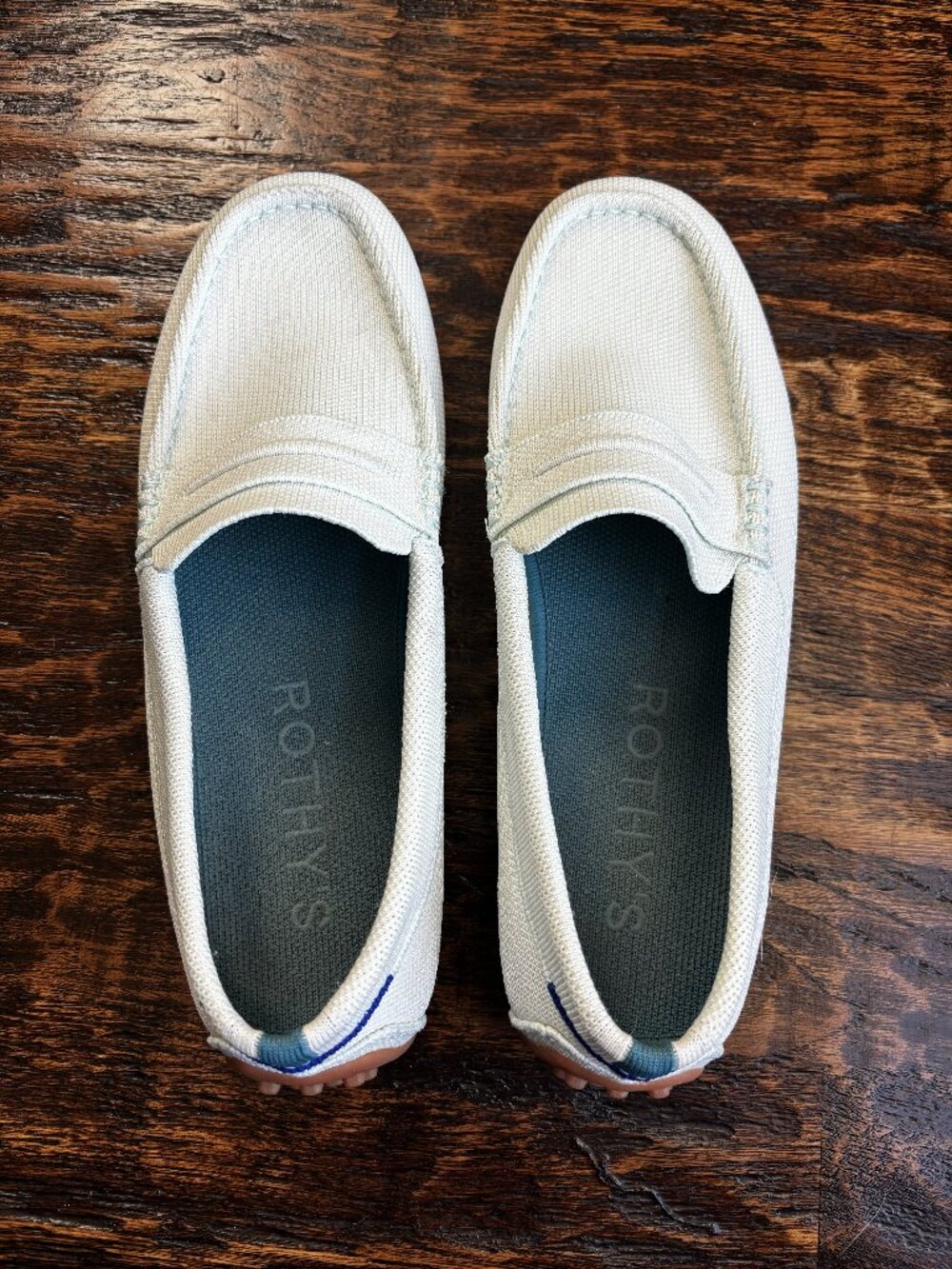 Rothy’s The Driver Loafer Light Blue Washable Driving Moc Women’s 8.5